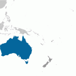 mapa Austrália