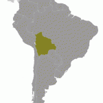 mapa Bolívia